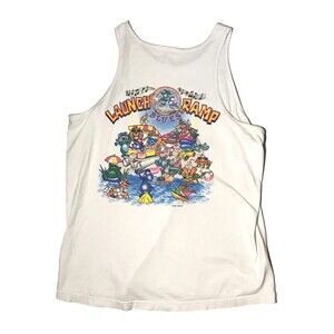 Fisher's Landing Tank Top LAUNCH RAMP BLUES Vintage VTG. X-Large XL